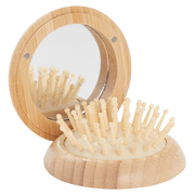 FSC 100% Bamboo Compact Mirror/Brush