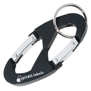 Double Hook Carabiner With Key Ring