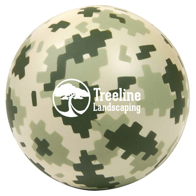 Digi Camo Round Stress Ball