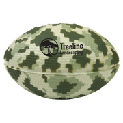 Digi Camo Football Shape Stress Ball