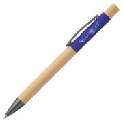 Aluminum Ball Point Pen With Bamboo Barrel