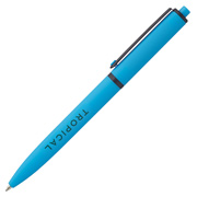 Solid Rubber Coated Plastic Ballpoint Pen