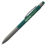 Geometric Aluminum Ball Point Pen With Stylus