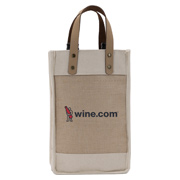 Sonoma Cotton Jute Wine Cooler Bag